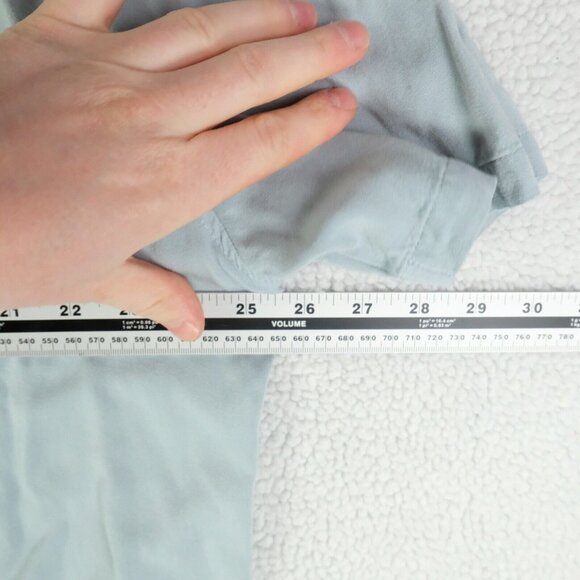 Cotton On Shirt Mens XXL 2XL Blue Button Up Short Sleeve Stretch Performance - Picture 5 of 8